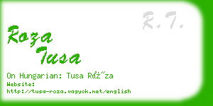 roza tusa business card